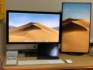 iMac2017(27インチ)をデュアルディスプレイ化(縦置き)してみた。