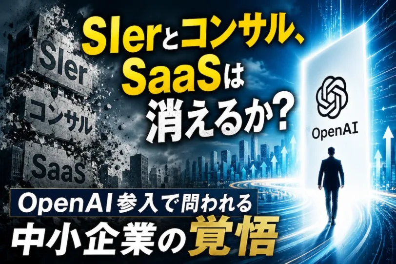 SIerとコンサル、SaaSは消えるか？OpenAI参入で問われる中小企業の覚悟