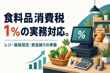 食料品消費税1％の実務対応。レジ・価格設定・資金繰りの準備